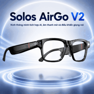 Kính phiên dịch Solos AirGo V2 – Tích hợp âm thanh mở và điều khiển giọng nói