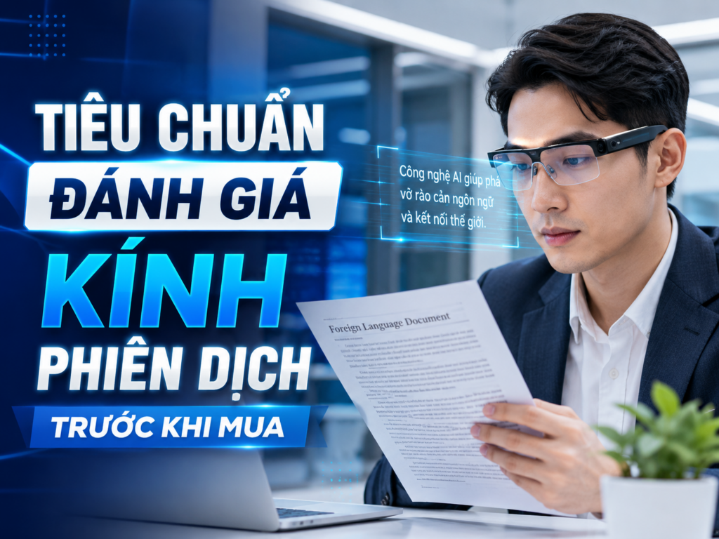 Tìm hiểu các tiêu chuẩn đánh giá kính phiên dịch thông minh chính xác nhất