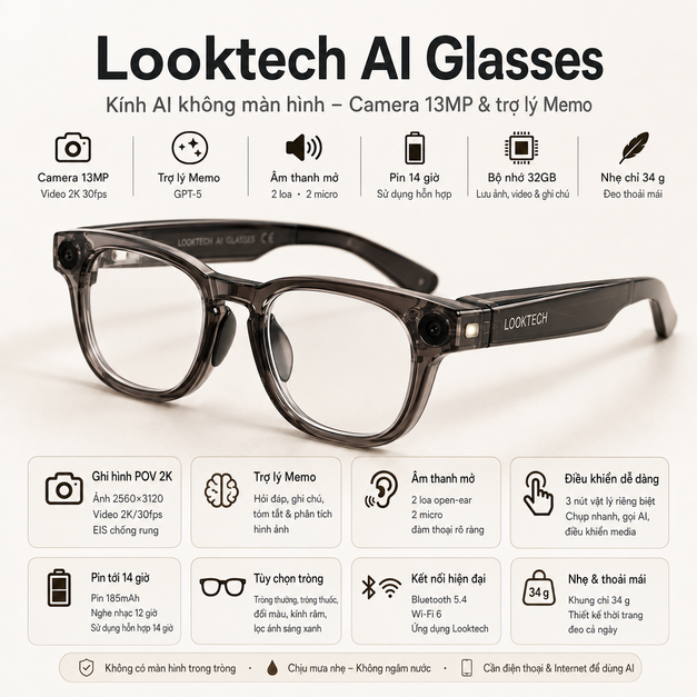 Looktech AI Glasses